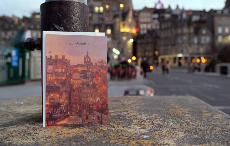 20K likes on Instagram 💛 Edinburgh Postcard
