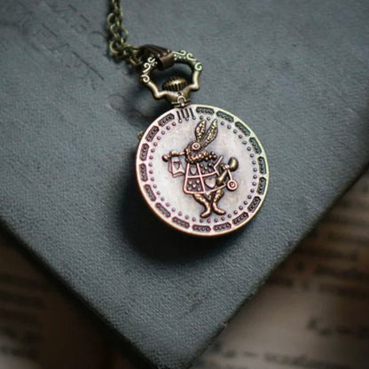 Alice in Wonderland Watch Movement Necklace