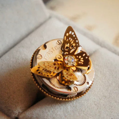 Antique Mechanical Watch Ring