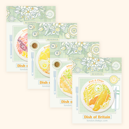 Dish of Britain - Fridge Magnet