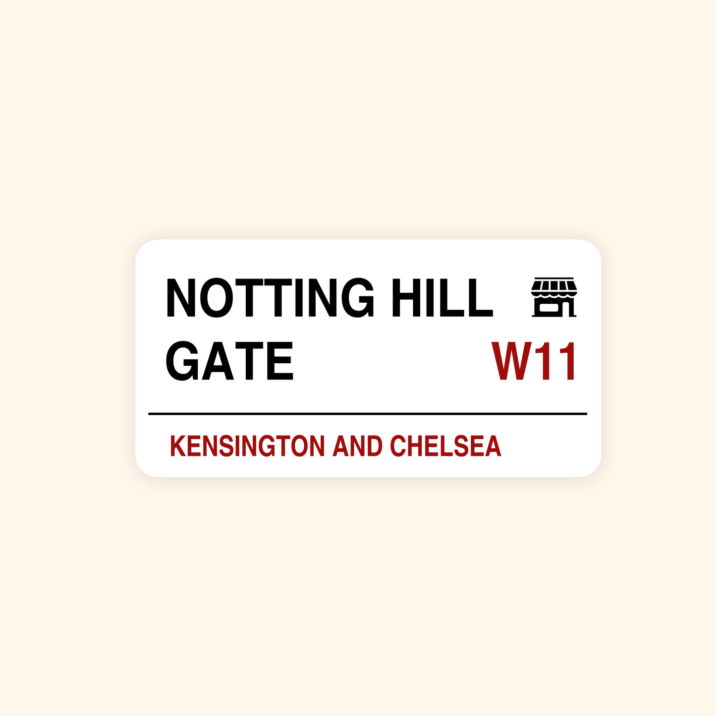 Notting Hill Gate - Fridge Magnet