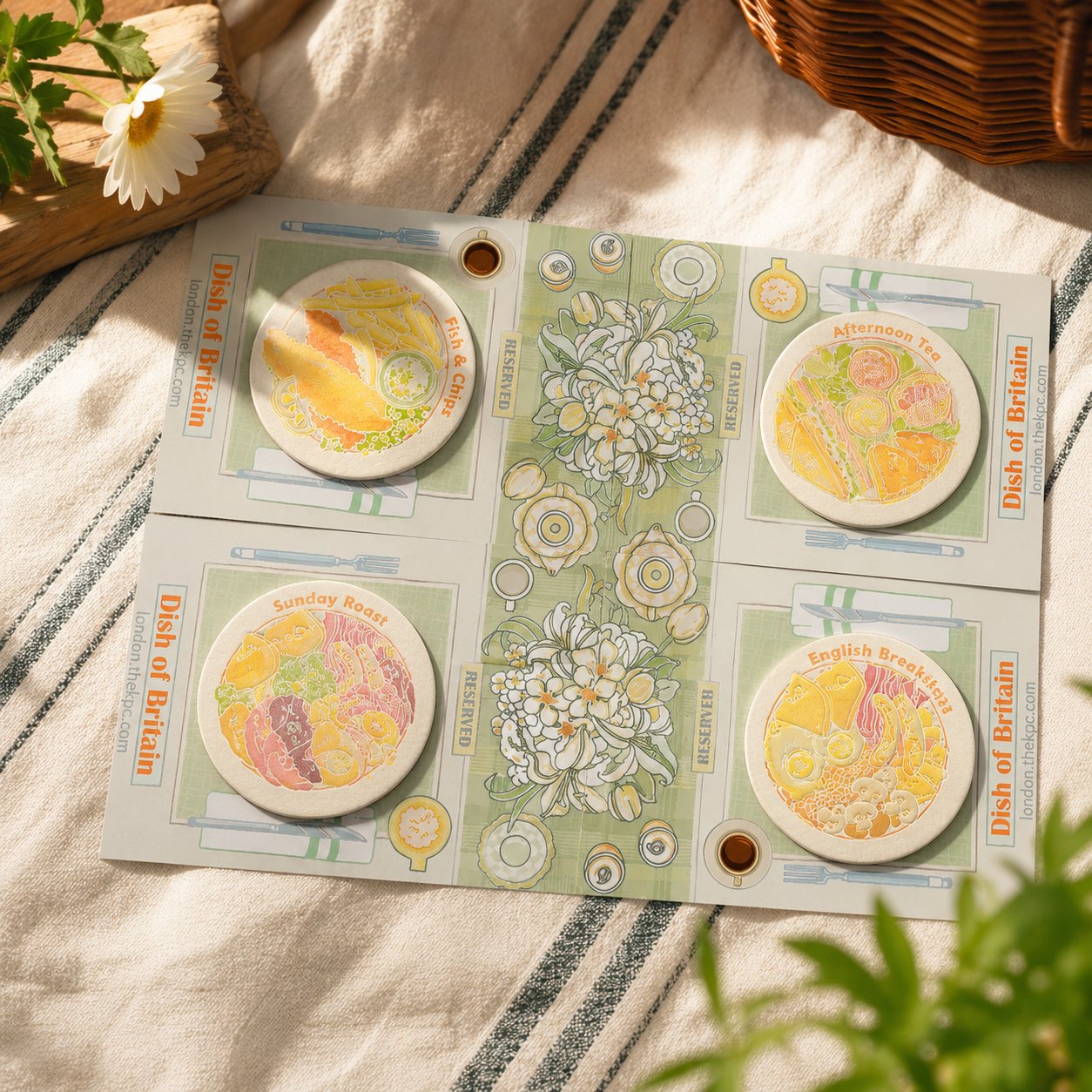 Dish of Britain - Fridge Magnet